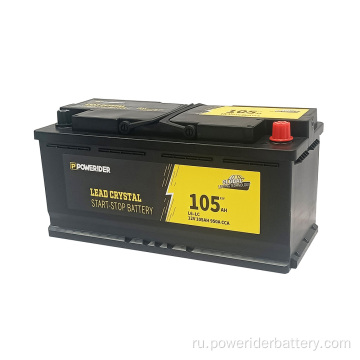 12V 105Ah Lead Crystal AGM Start Stort Battery Battery